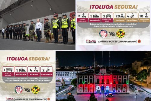 Lista Toluca para recibir con seguridad la final Diablos vs Águilas